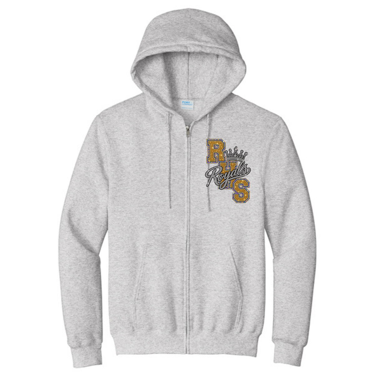 Royals full zip jacket (glitter) - PC90ZH - PC90YZH