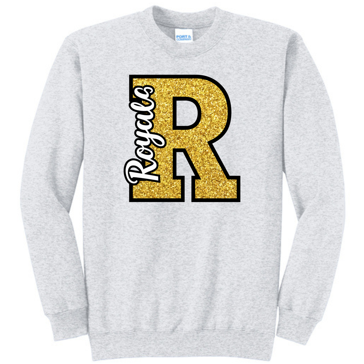 Gold R Royals Sweatshirt (glitter) - PC78-PC78Y