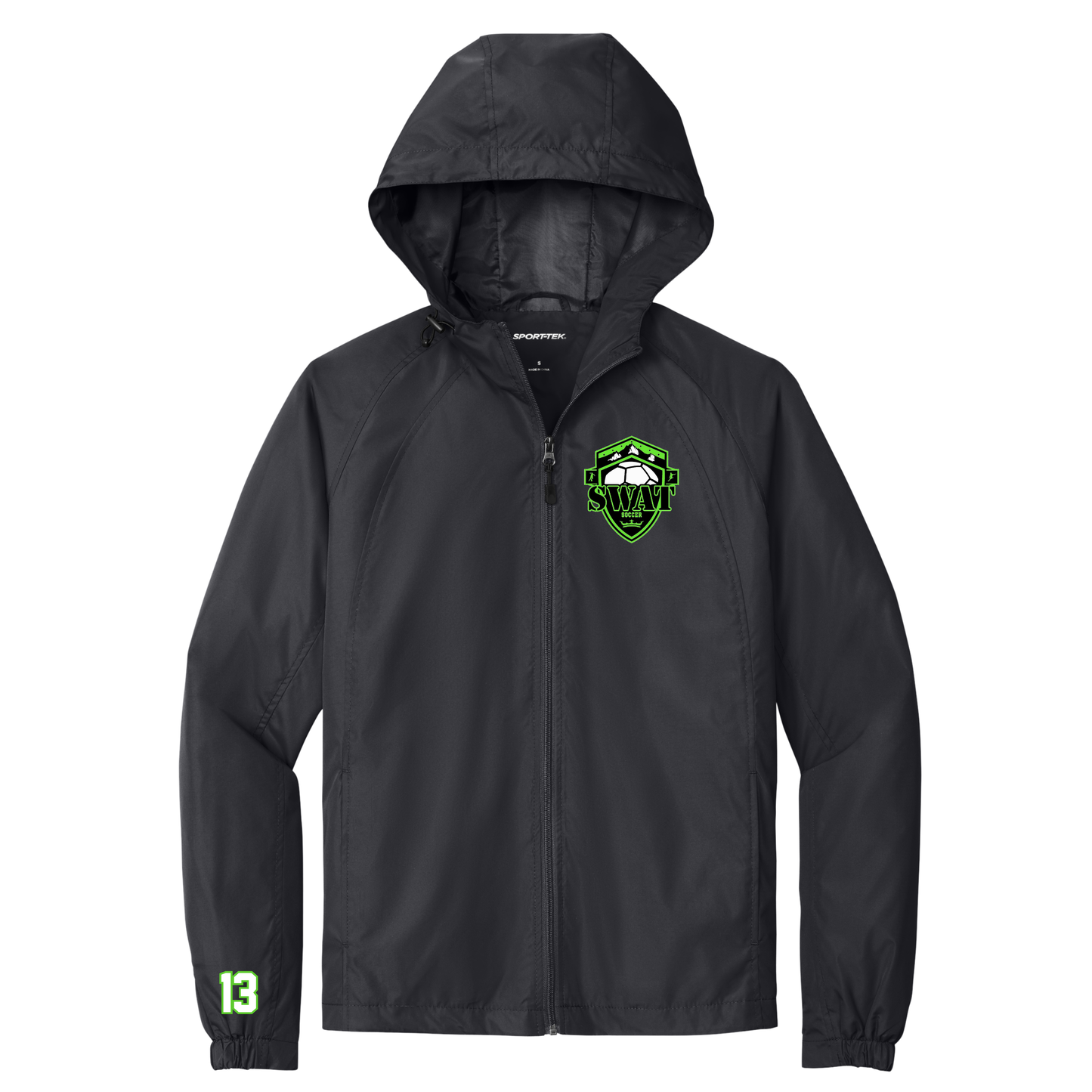 Hooded Raglan Jacket black - JST73