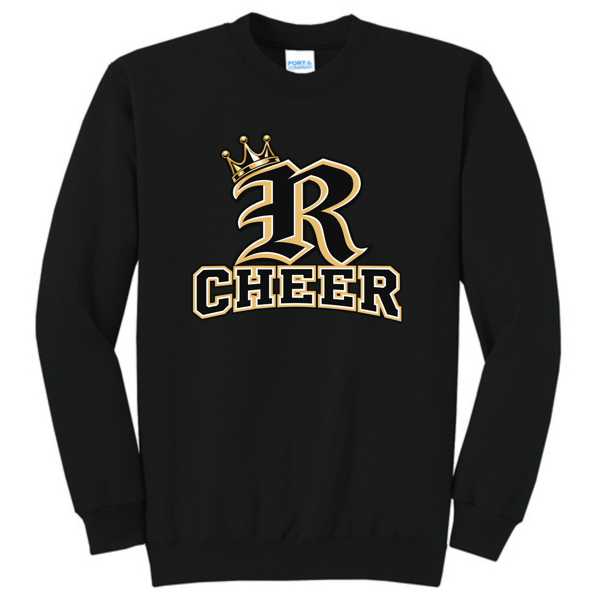 R with crown cheer sweatshirt - PC78 - PC78Y