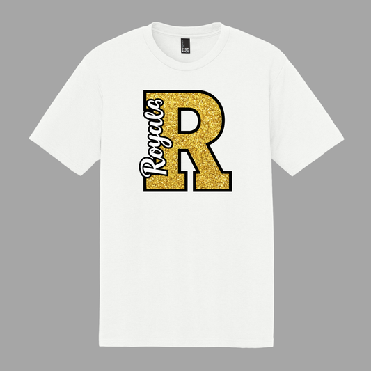 Gold R royals tee (glitter) - DM130-DT130Y