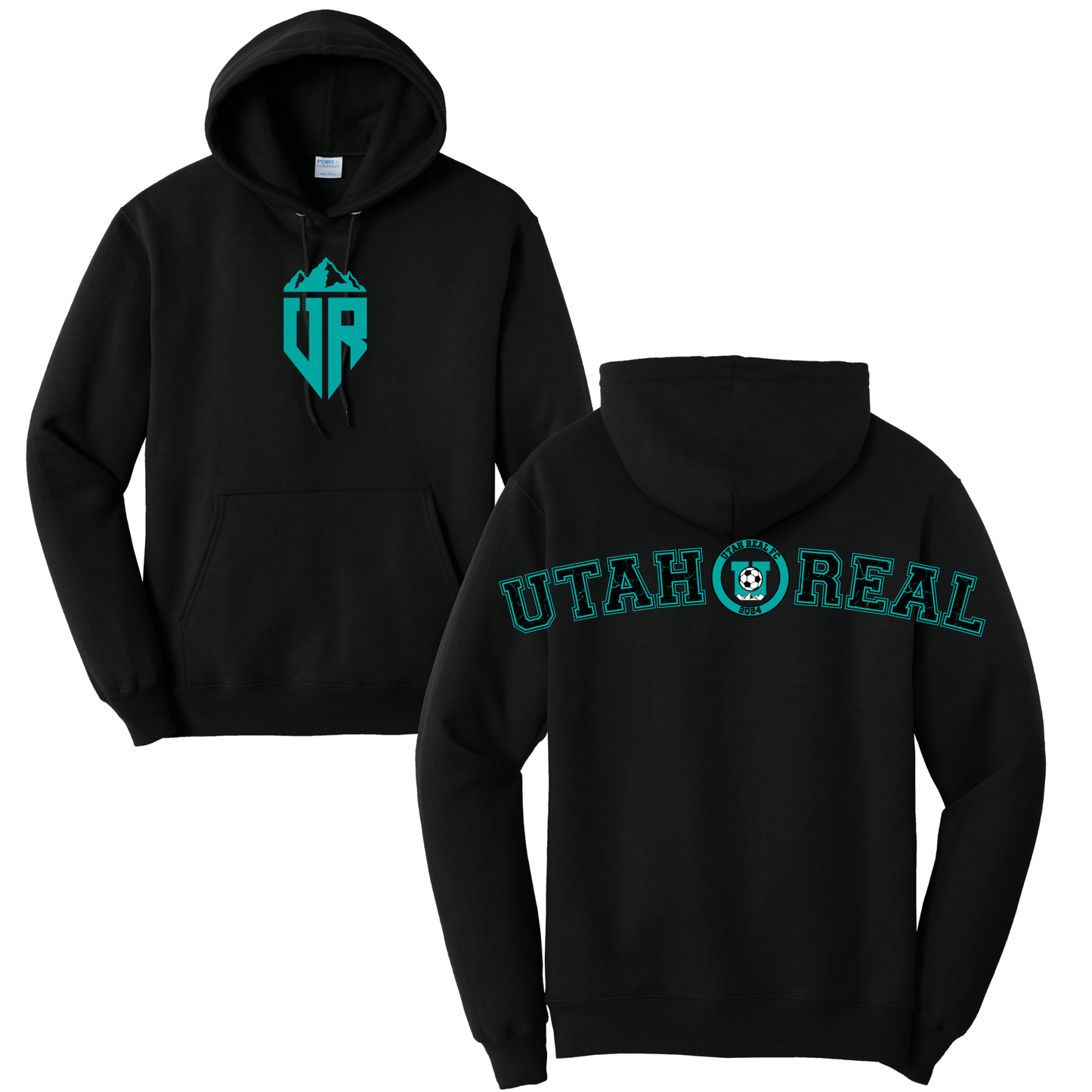Utah Real FC Shoulder Hoodie (Black) - PC798H