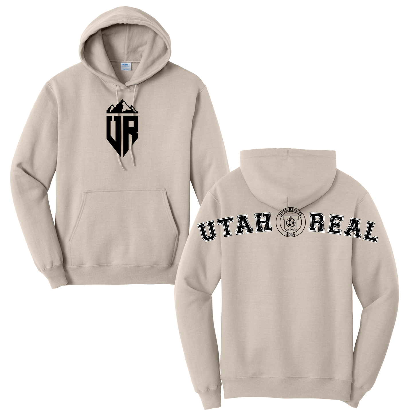 Utah Real FC Shoulder Hoodie (Sand) - PC798H