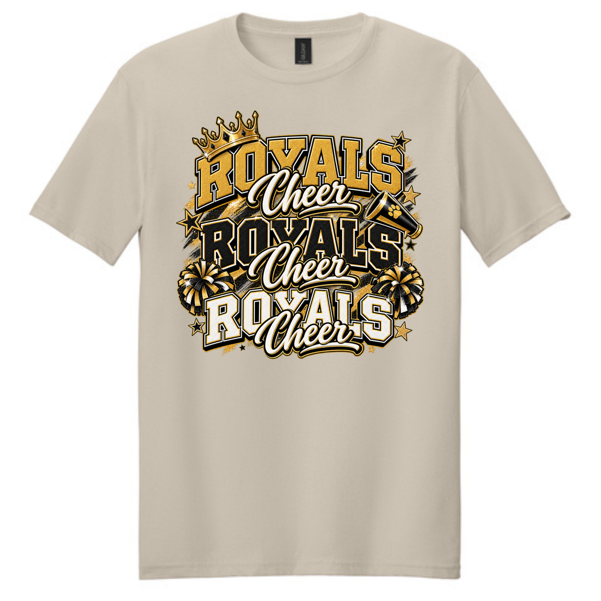 Royals Cheer Graphic tee (glitter) - DM130 - DT130Y