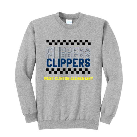 Checkered Clippers Crewneck - PC90