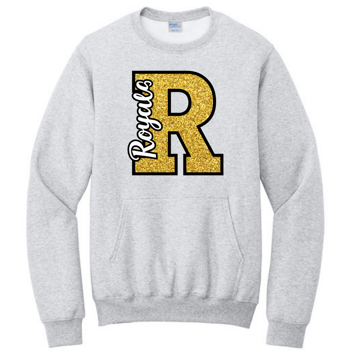 Gold R royals pocket crew (glitter) - PC78PKT