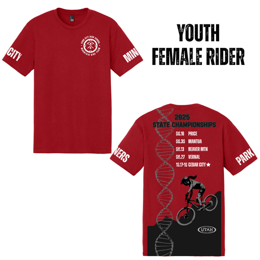 YOUTH MTB Championship T-shirt (FEMALE RIDER)- DT130Y