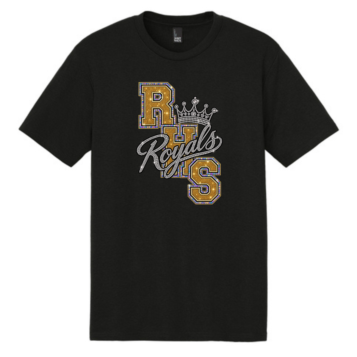 RHS Royals Crown Tee (glitter) - DM130-DT130Y