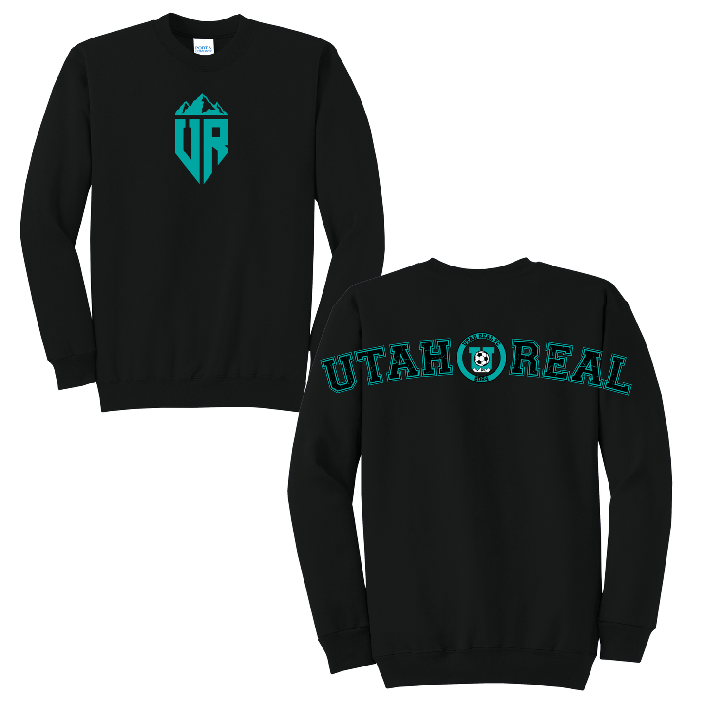 Utah Real FC Shoulder Crewneck (Black) - PC798