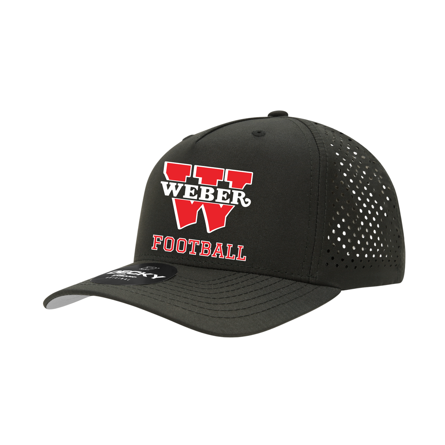 Decky - 5 Panel Mid Profile Structured Perforated Performance Cap